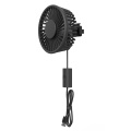 Hot sale usb mini 3 wind speed electric fan 360 rotation headrest portable air cooling car fan